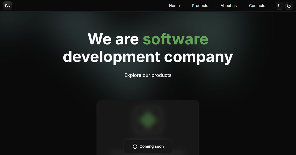We are software development company